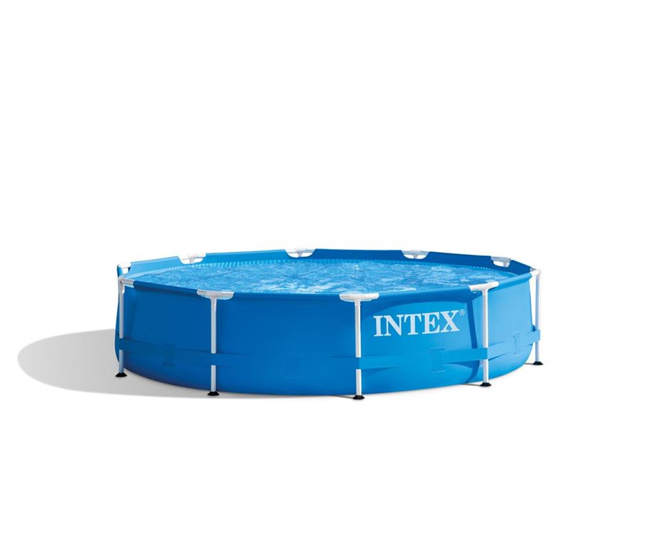Intex 28202 - Le piscine della linea Metal Frame sono dotate di una robusta struttura in metallo con pareti lateral in PVC laminato a triplice stato con uno spessore extra resistente.