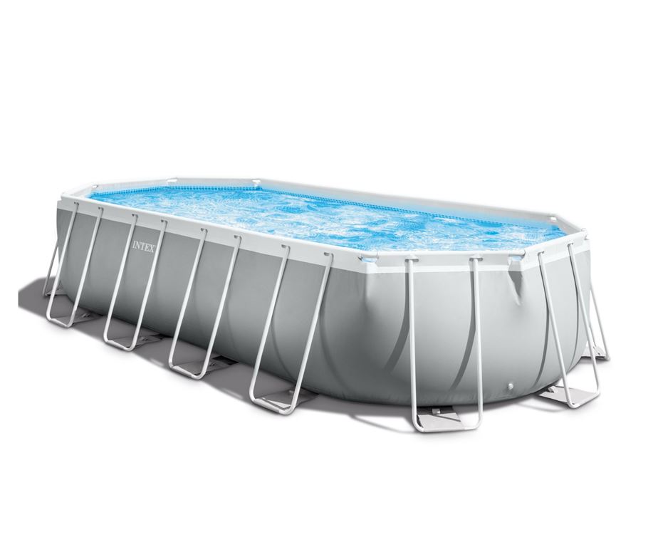 Intex 26798 - Le piscine della linea Prism Frame sono dotate di una robusta struttura in metallo con pareti lateral in PVC triplo strato SUPER –TOUGH™ e acciaio trattato resistente a ruggine e corrosione