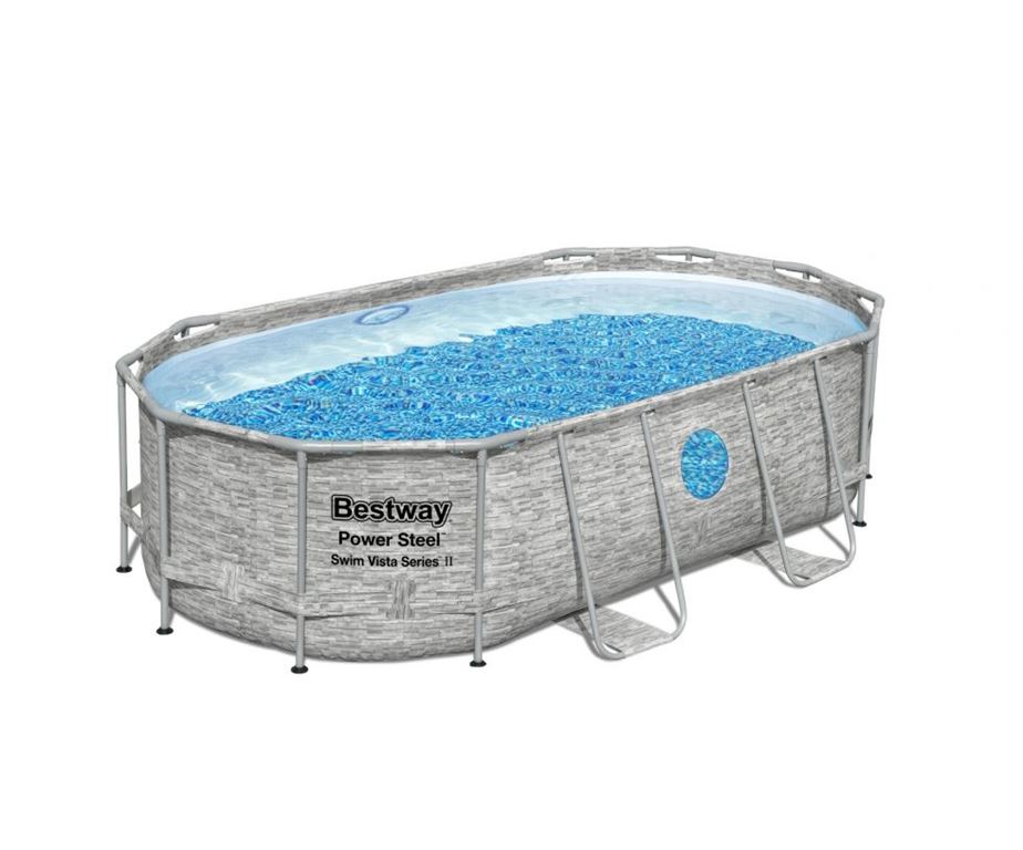 Bestway 56714 - La serie Power Steel™ Swim Vista Series™ II di Bestway® rappresenta la naturale evoluzione di queste speciali piscine