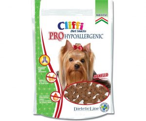 Cliffi Pro Hypoallergenic è un alimento secco pensato per cani con intolleranze alimentari. La formula testata in università e priva di frumento e soia lo rende un prodotto funzionale nel trattamento delle intolleranze alimentare del vostro cane.